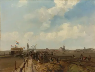 Kapplöpningsbanan i Scheveningen, öppnad 3 augusti 1846 av Charles Rochussen