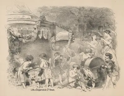 Scene from the play ‘Princess Without a Heart’ av Charles Rochussen