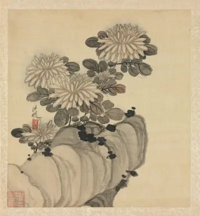 Chrysanthemum and Rock av Chen Hongshou