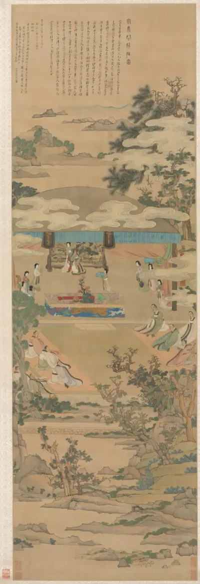 Lady Xuanwen Giving Instruction on the Rites of Zhou av Chen Hongshou