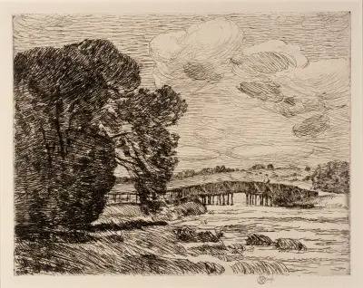 Brücke bei Old Lyme von Childe Hassam