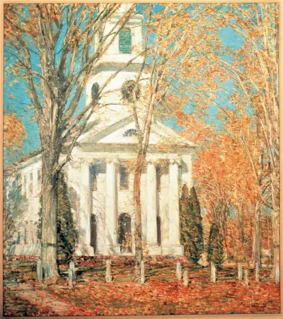 Church at Old Lyme, Connecticut av Childe Hassam