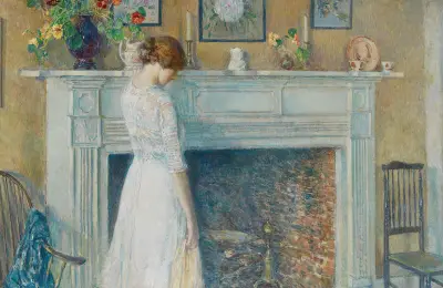 I det gamla huset av Childe Hassam