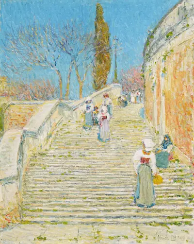 Piazza di Spagna, Rom von Childe Hassam