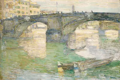 Ponte Santa Trinità av Childe Hassam
