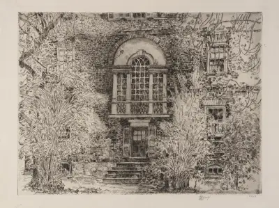 Frühling in Annapolis (Garten des Chase House) von Childe Hassam