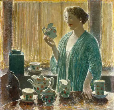 Erdbeertee-Service von Childe Hassam