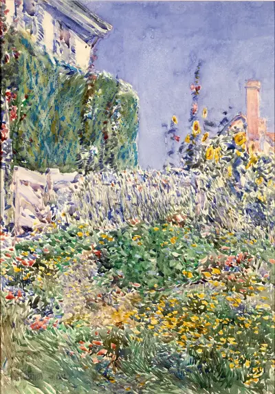 Thaxters trädgård av Childe Hassam