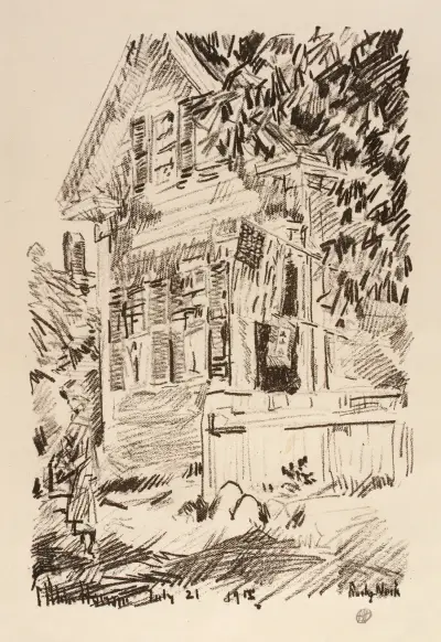 Die Dienstflagge von Childe Hassam