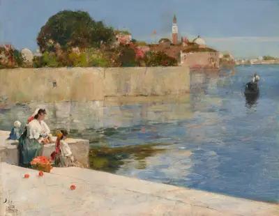 Venice-motiv av Childe Hassam