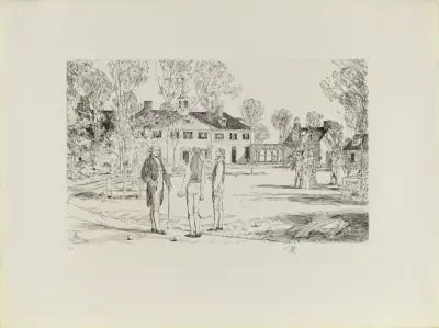 Washington i Mount Vernon av Childe Hassam