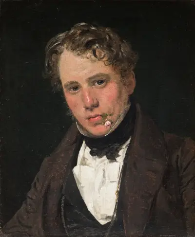 Portrait of the Painter Wilhelm Marstrand av Christen Købke