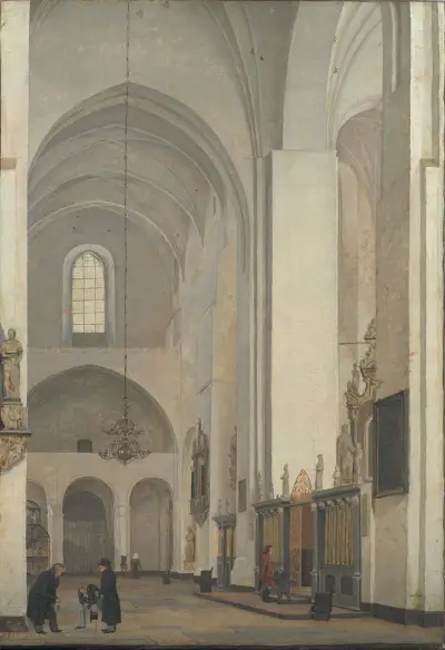 The Transept Of Århus Cathedral av Christen Købke