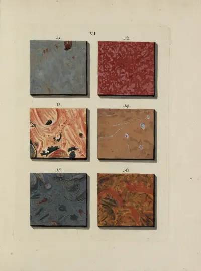 Afbeelding der marmor soorten Pl.019 av Jan Christiaan Sepp