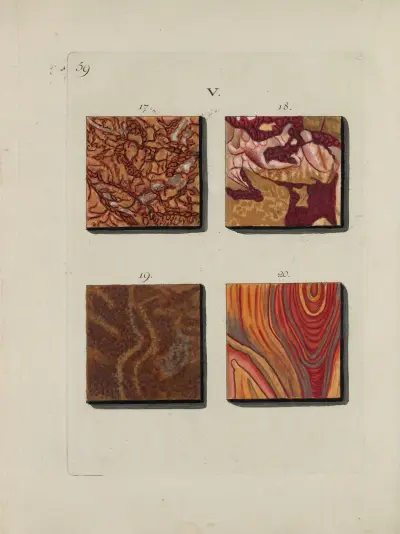 Afbeelding der marmor soorten Pl.059 av Jan Christiaan Sepp