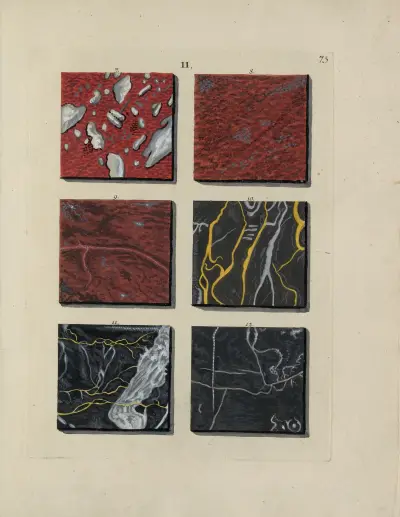 Afbeelding der marmor soorten Pl.075 av Jan Christiaan Sepp