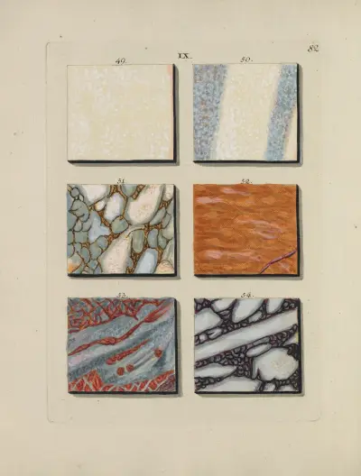 Afbeelding der marmor soorten Pl.082 av Jan Christiaan Sepp