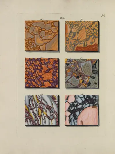 Afbeelding der marmor soorten Pl.084 av Jan Christiaan Sepp
