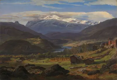 From Hjelle in Valdres av Johan Christian Dahl