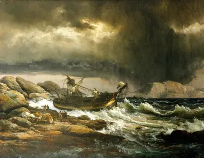Shipwrech av Johan Christian Dahl