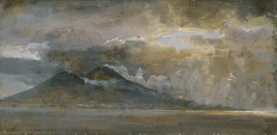 Neapelbukten med Vesuvius av Johan Christian Dahl