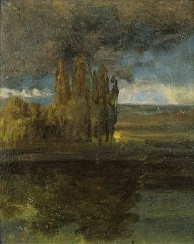 Utsikt över Elbe och bastionen 'der Bär' av Johan Christian Dahl