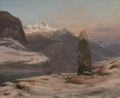 Vinter vid Sognefjorden av Johan Christian Dahl