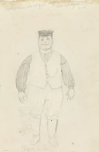 Bäraren på Victoria, helfigur en face av Christian Krohg