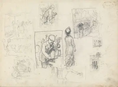 Composition studies av Christian Krohg