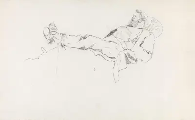 Skizze von Thaulow von Christian Krohg