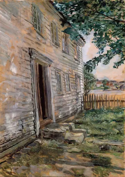 Old house at Brekkestø av Christian Krohg