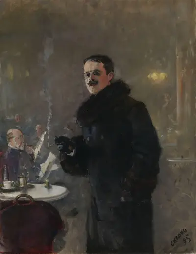 Portrait of the Painter Gerhard Munthe av Christian Krohg