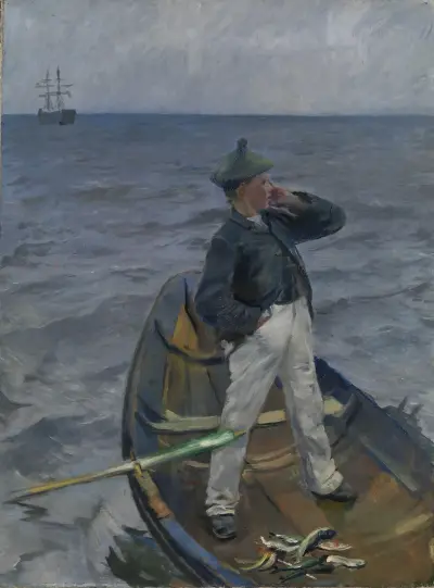 The Inshore Channel av Christian Krohg