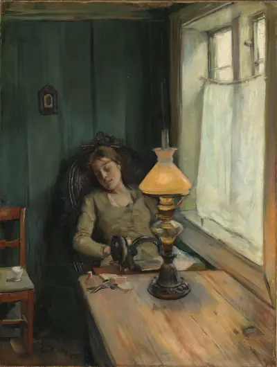 Unavená, Christian Krohg