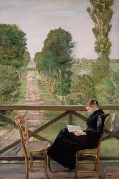 Villa Britannia, Belgium av Christian Krohg