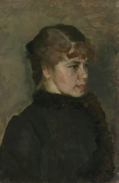 Young Lady av Christian Krohg