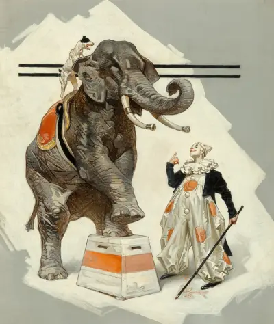 Cirkushörna av Joseph Christian Leyendecker