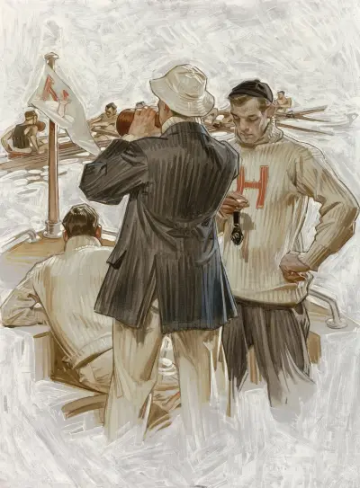 Harvard Crew Team av Joseph Christian Leyendecker