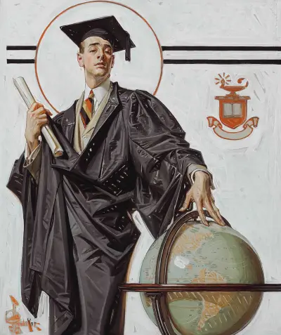 June Graduate av Joseph Christian Leyendecker