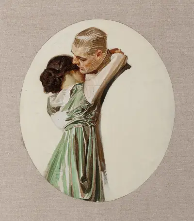 Preliminary study for Saturday Evening Post, May 19 av Joseph Christian Leyendecker