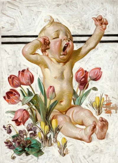 Våren har kommit av Joseph Christian Leyendecker