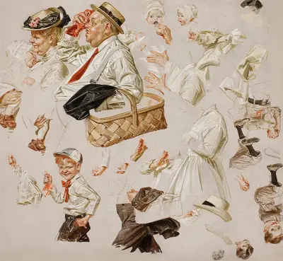Study for the Saturday Evening Post cover, July 3 av Joseph Christian Leyendecker