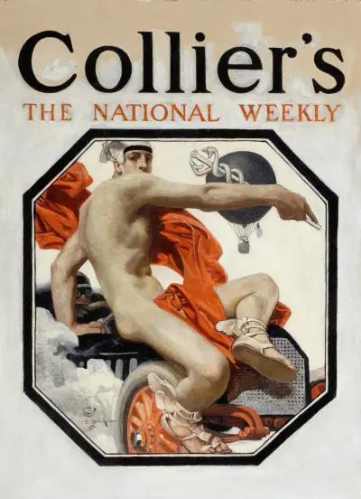 Hastighetsguden Mercurius av Joseph Christian Leyendecker