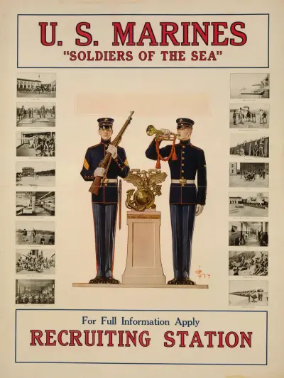U.S. Marines ‘Soldiers of the sea’ av Joseph Christian Leyendecker