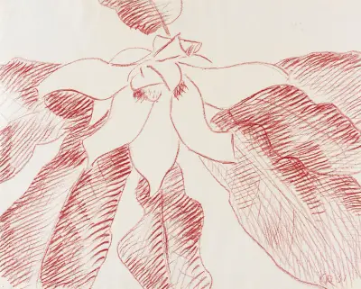 Große Magnolie av Christian Rohlfs