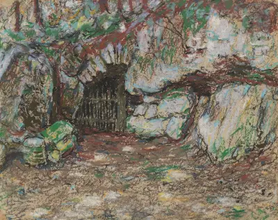 Grotta i parken Weimar av Christian Rohlfs