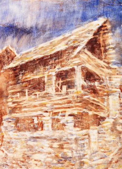 Haus in Bosco av Christian Rohlfs