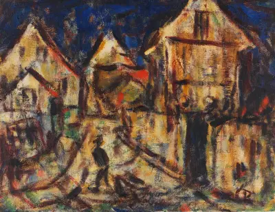 Häuser in Soest av Christian Rohlfs