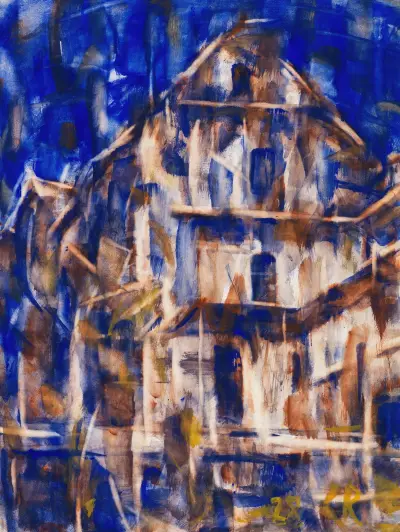 Tessiner Häuser I av Christian Rohlfs