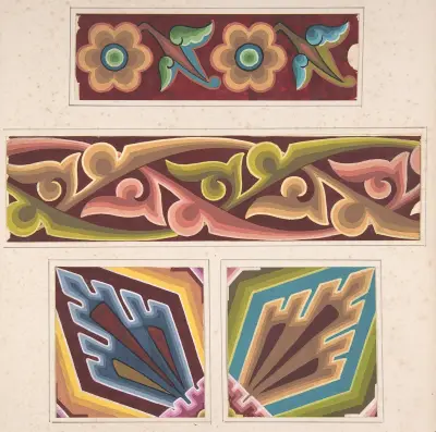 Designová skica, 1883 – Nr. 6, Christopher Dresser